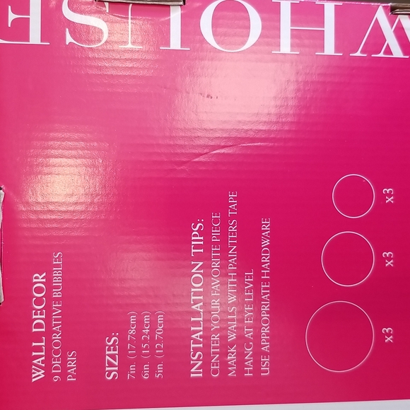 NEW PARIS decorative wall art.  9 different / Rowhouse Design. still in box! - Picture 5 of 5